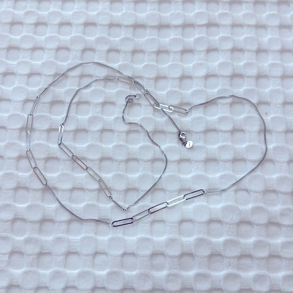 New Italian 925 Sterling Silver Necklace 36in Box Link Chain - Picture 4 of 7